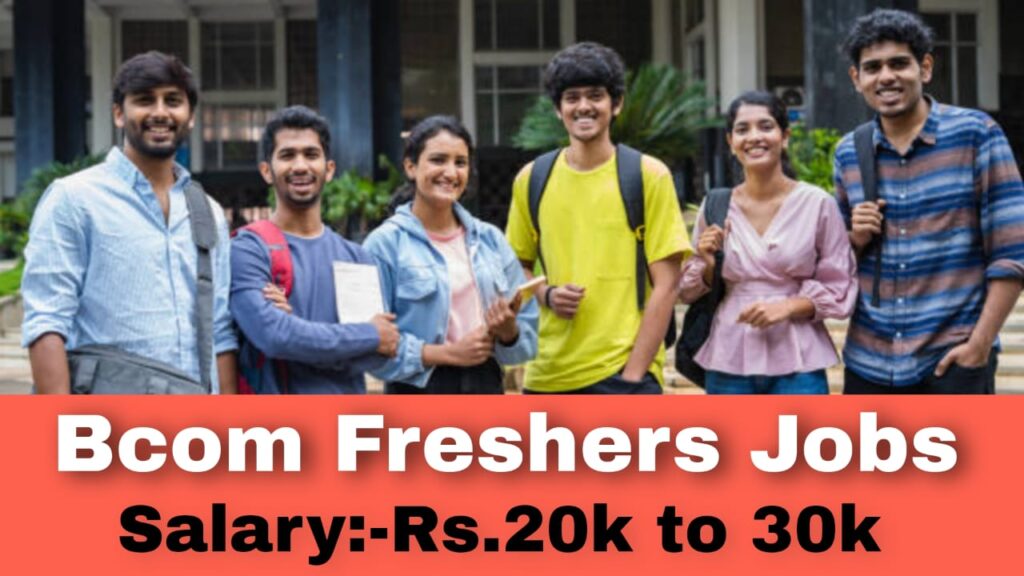 Job For Bcom Graduate Fresher